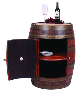 Wine Barrel Cabinet On Casters