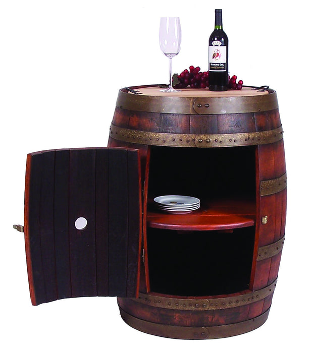 Wine Barrel Cabinet On Casters by 2 Day Designs 891*