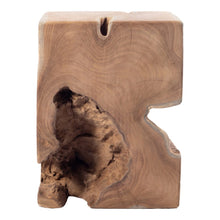 Natural Teak Wood End Table