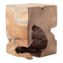 Natural Teak Wood End Table