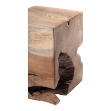 Natural Teak Wood End Table