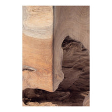 Natural Teak Wood End Table