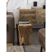 Natural Teak Wood End Table