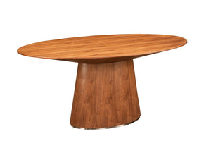 Otago Oval Dining Table Walnut