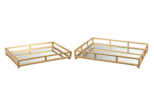 Grid Tray Rectangle Set Of Two