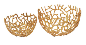 Nest Bowls Gold Set Of Two