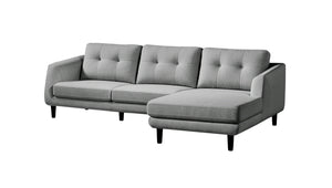 Corey Sectional Dark Grey Right