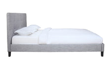 Eliza Queen Bed Light Grey Fabric