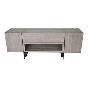Tiburon Media Cabinet Pale Grey