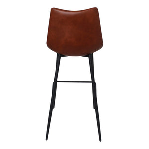 Alibi Modern Barstool Brown-Set Of Two