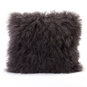 Lamb Fur Pillow Grey