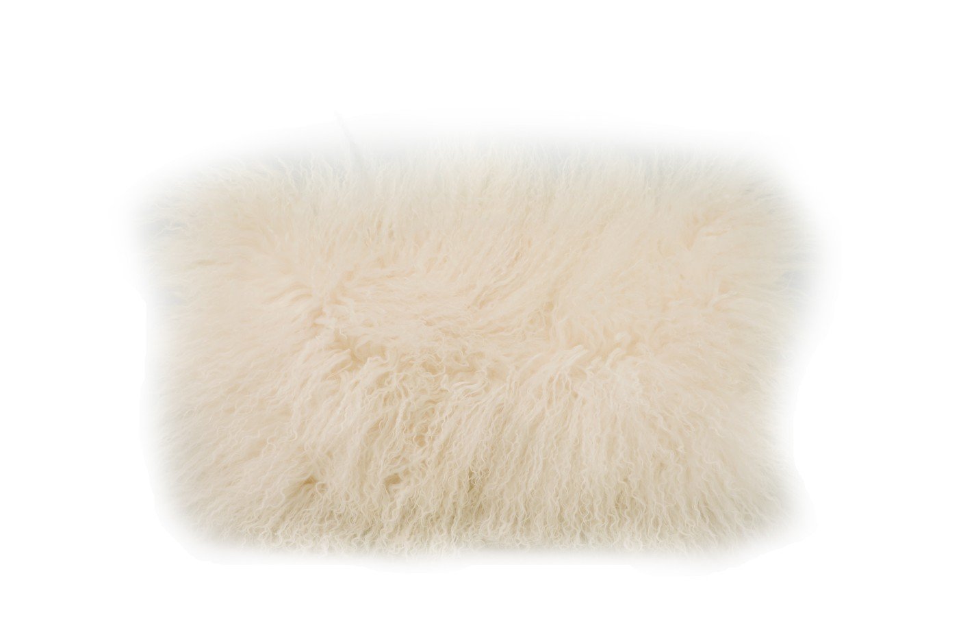 Lamb Fur Pillow Rect. Cream