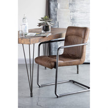 Ansel Arm Chair Light Brown-Set Of Two