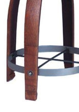 Wine Barrel Bar Stool Chocolate Leather 818C