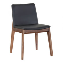 Deco Dining Chair Black Pvc-Set Of Two