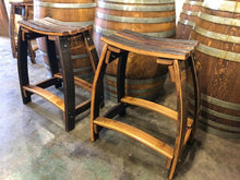Wine Barrel Wood Top Stool
