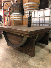 Wine Barrel Coffee Table Walnut
