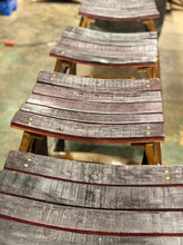 Wine Barrel Wood Top Stool