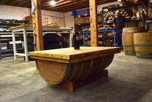 Wine Barrel Coffee Table Golden Oak