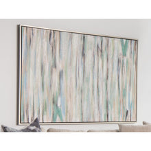 Blue Braid Wall Decor W/ Frame