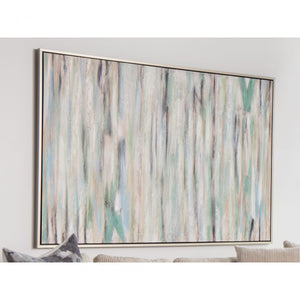 Blue Braid Wall Decor W/ Frame
