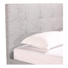 Eliza Queen Bed Light Grey Fabric