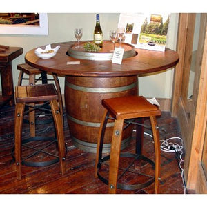 Wine Barrel Bistro Table