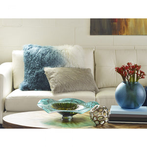 Goat Fur Bolster Light Grey