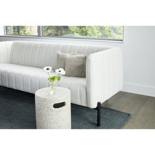 Goat Fur Bolster Light Grey